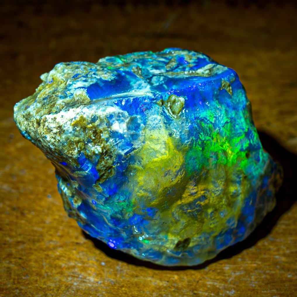 非常罕见的天然 AAA+++ 水晶蛋白石未经处理 275.35 克拉- 55.07 g #1.2