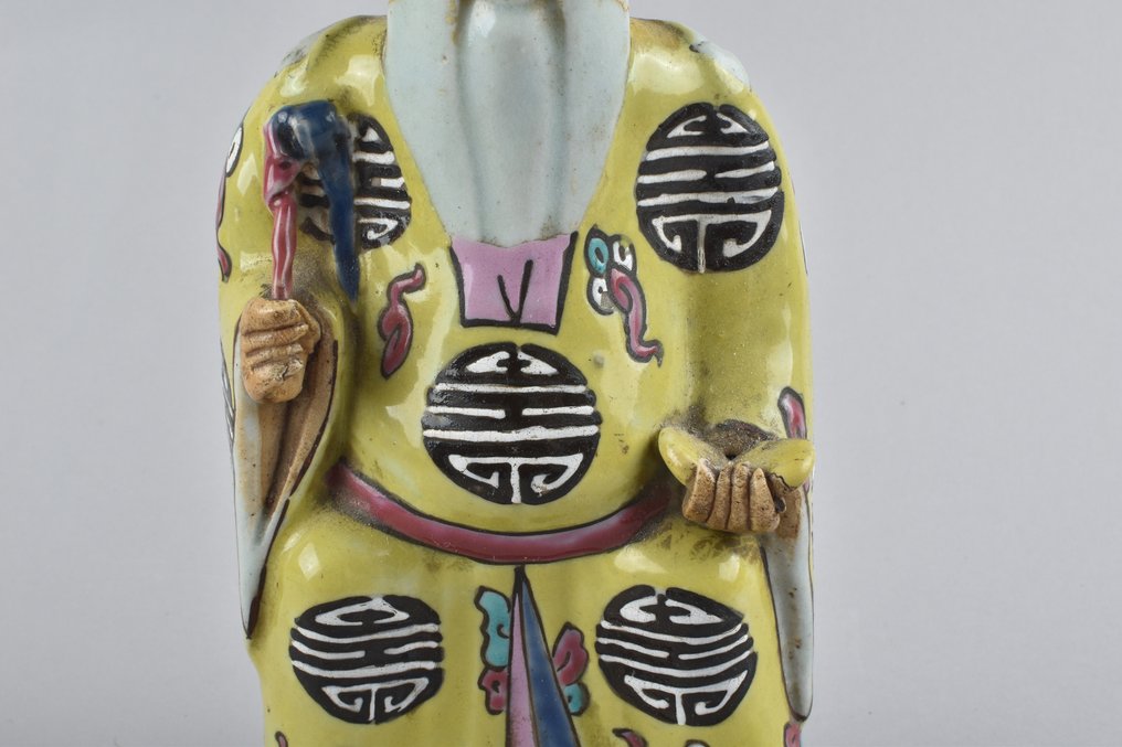 Figur - Porcelæn - A LARGE FIGURE OF SHOULAO - Kina - Jiaqing (1796-1820) #2.1
