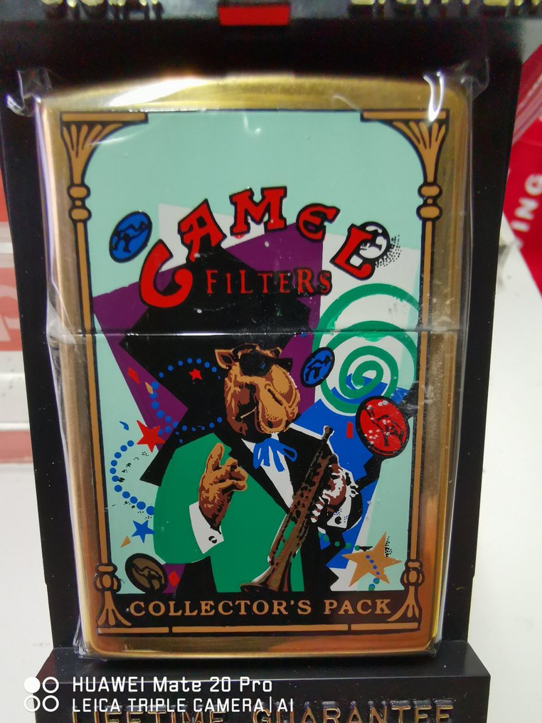Zippo - Zippo Joe Camel Collector's Pack de 1995 - Taschenfeuerzeug - Acier cuivré brossé et peint #1.1