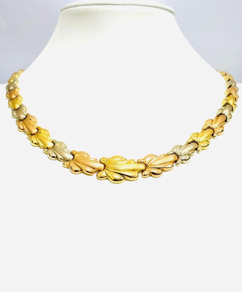 衣领项链 - 18K包金 玫瑰金, 白金, 黄金 #2.2