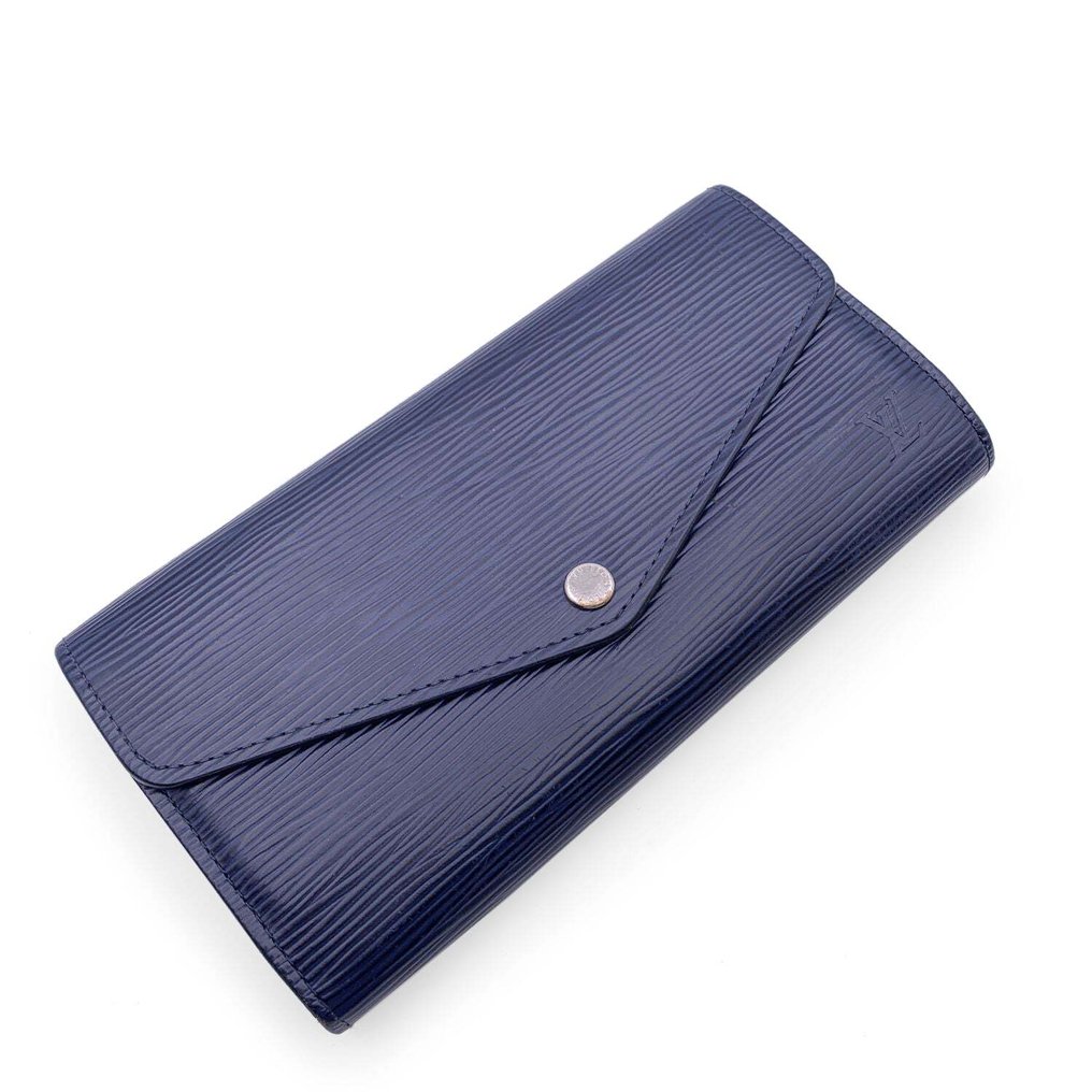 Louis Vuitton - Blue Epi Leather Long Flap Continental Sarah Wallet - 女士钱包 #1.2