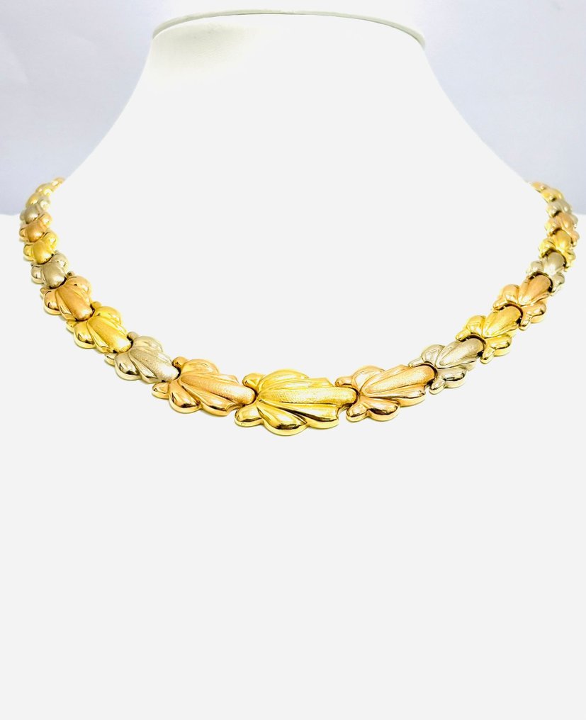 衣领项链 - 18K包金 玫瑰金, 白金, 黄金 #3.1