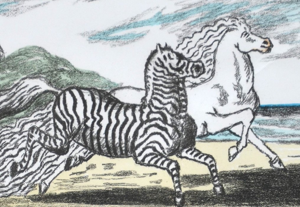 Giorgio De Chirico (1888-1978) - Cavallo e Zebra #2.2