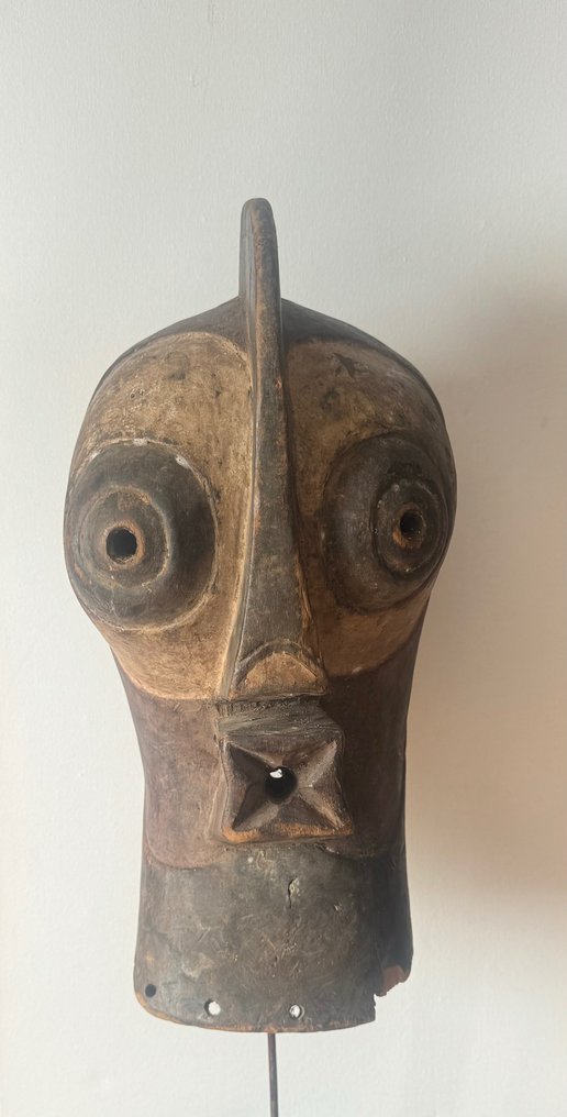 Maska Songye’a - drewno, kaolin - Demokratyczna Republika Konga - Nieznany #1.2