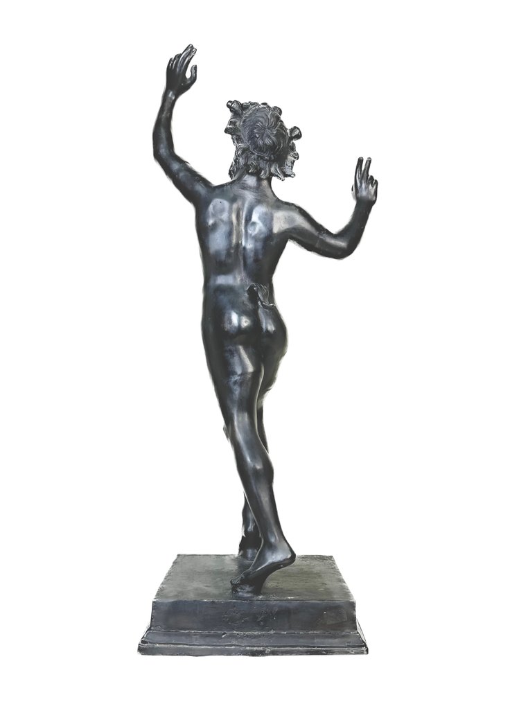 Skulptur, Fauno Danzante - 82 cm - Bronze, Ende des 20. Jahrhunderts #1.2