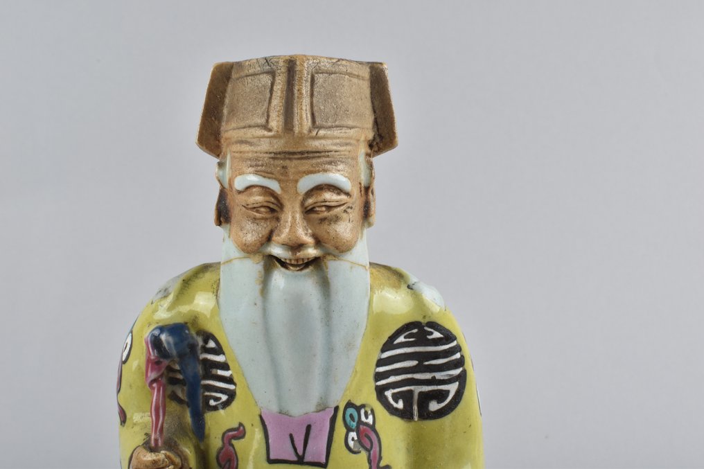 Figur - Porcelæn - A LARGE FIGURE OF SHOULAO - Kina - Jiaqing (1796-1820) #2.2