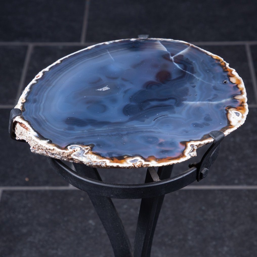 中心桌 - 独家咖啡桌 - 高品质深蓝色玛瑙片 - 8.4 公斤 #2.1