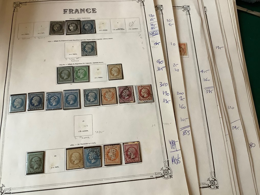 Frankrijk 1849/1949 - Sterke verzameling,op albumbladen met klassiek, Orphelins II en III en pont de Gare - Yvert 3/668 #1.1