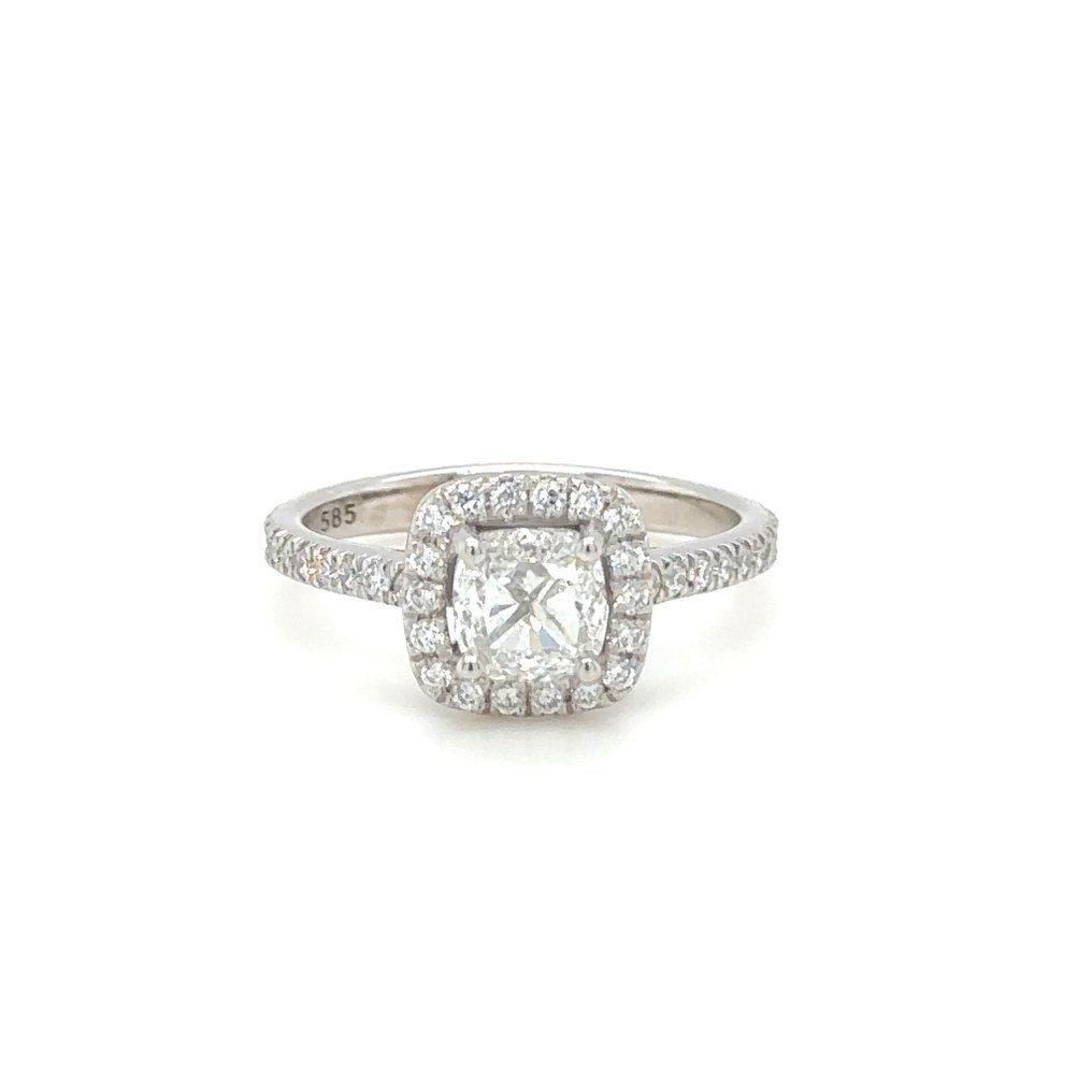 Ring Hvidguld Diamant  (Natur) - Diamant #1.2