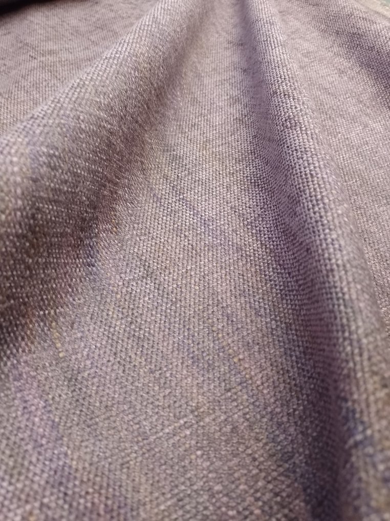 奢華復古剪裁高重量亞麻棉，巧克力色 - 室內裝潢織物  - 500 cm - 140 cm #3.2