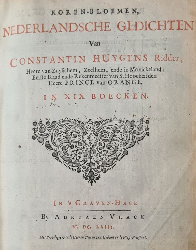 Constantijn Huygens - Korenbloemen - 1658 #2.1