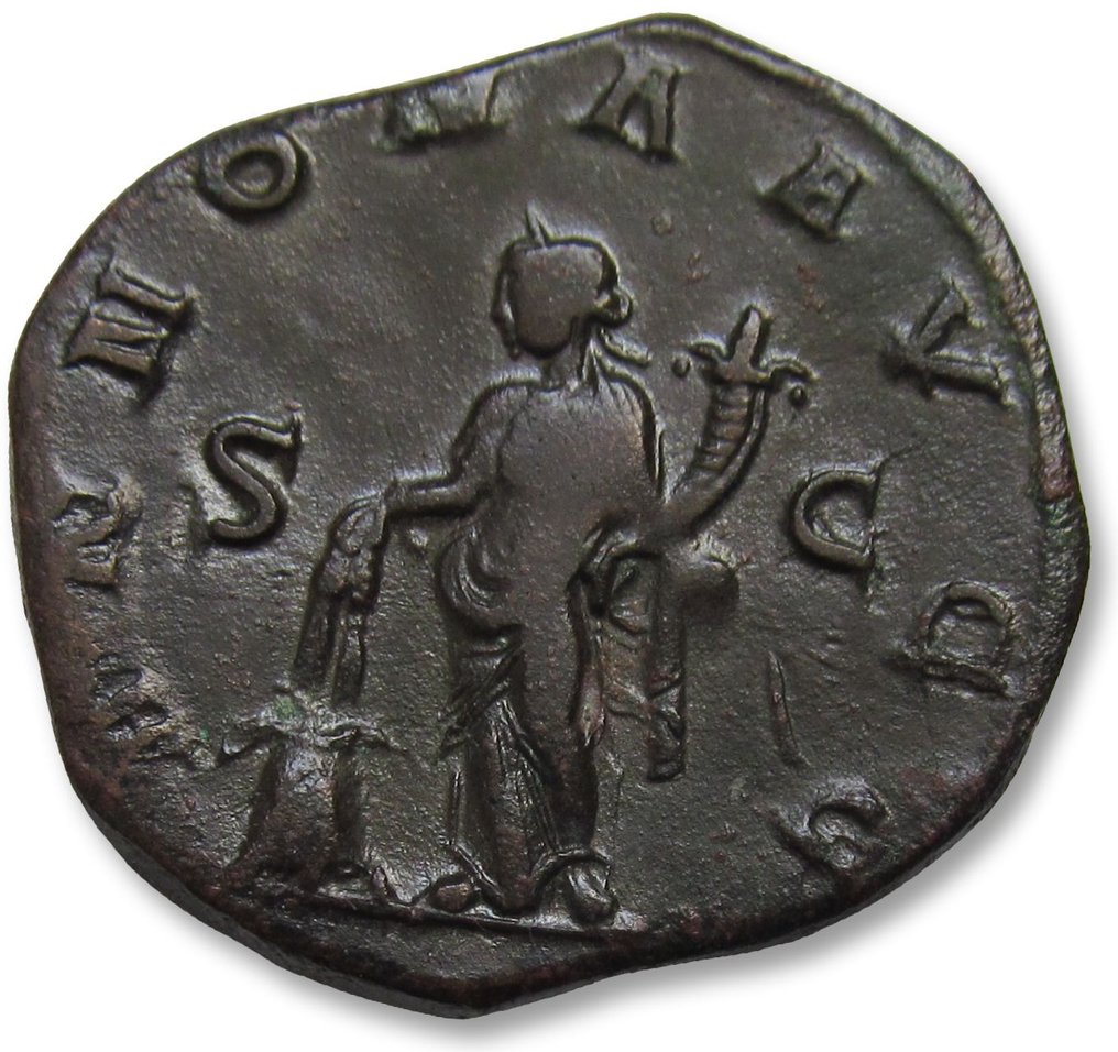 Römisches Reich. Philip I (244-249 n.u.Z.). Sestertius Rome mint circa 246 A.D. - ANNONA AVG - #1.2