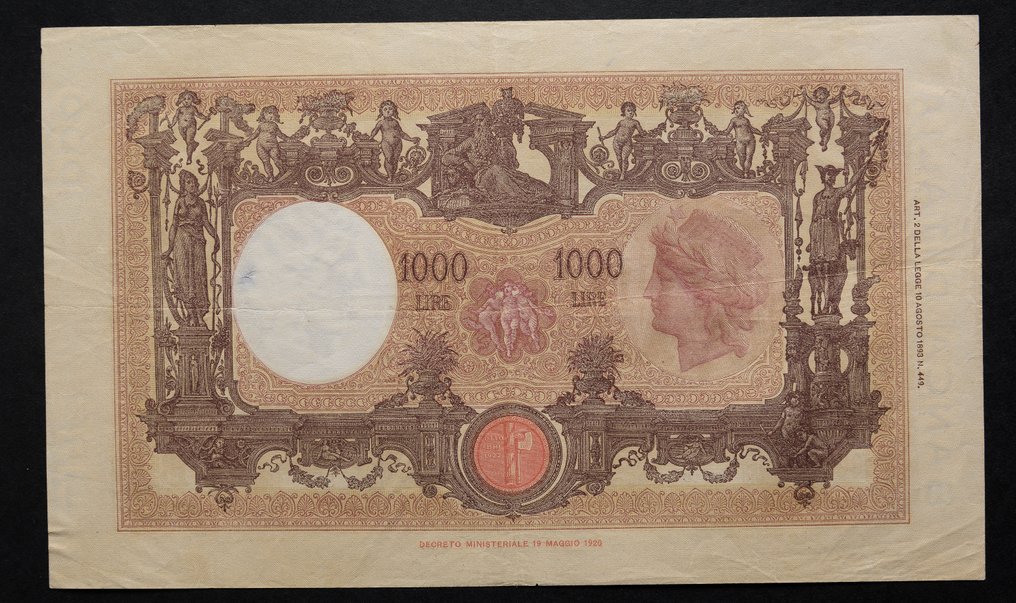 Italien - 1.000 Lire 02/01/1932 "Grande M" (decreto) - Gigante BI 43J #2.1