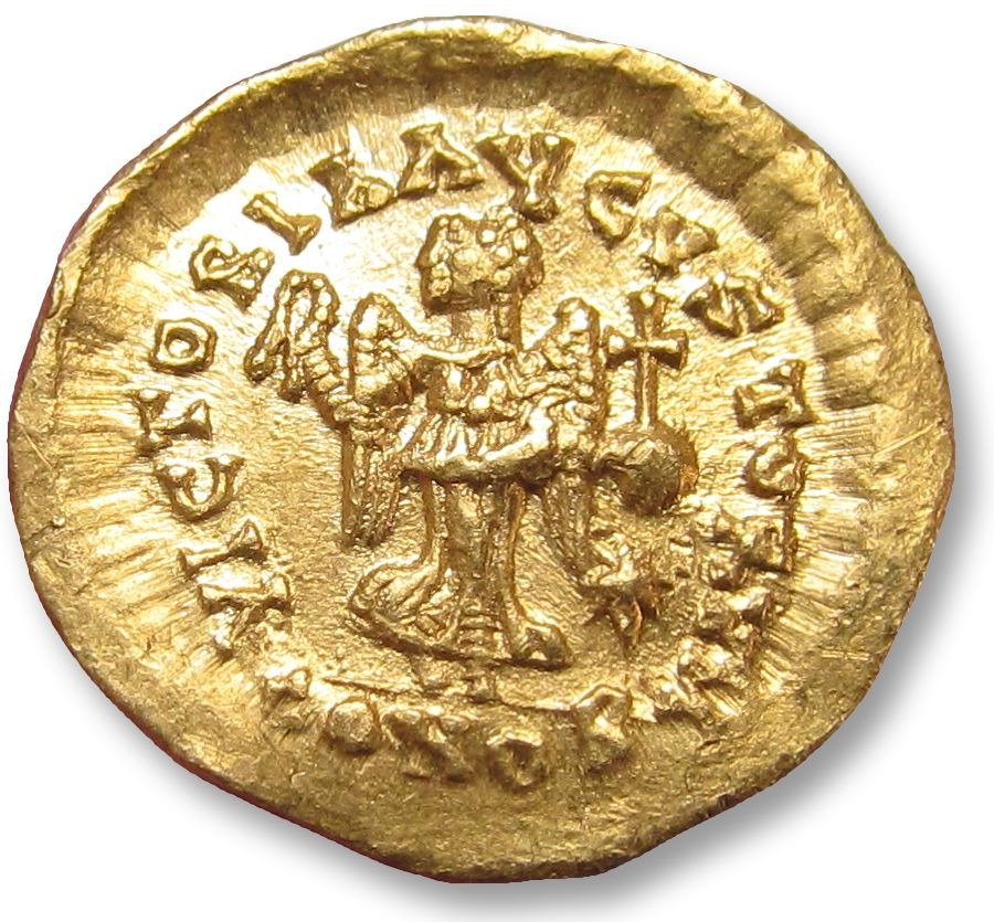 Império Romano. Leo I the Thracian (AD 457-474). Tremissis Constantinople mint, 462-466 A.D. #1.1