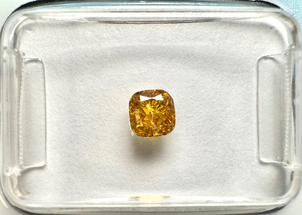 1 pcs Diamante  (Naturale)  - 0.51 ct - Cuscino - I1 - International Gemological Institute (IGI) #2.1