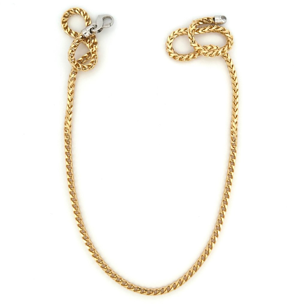 Vieri - 项链 - Solid-Link Chain - 21.5 g - 18K包金 白金, 黄金 #4.3