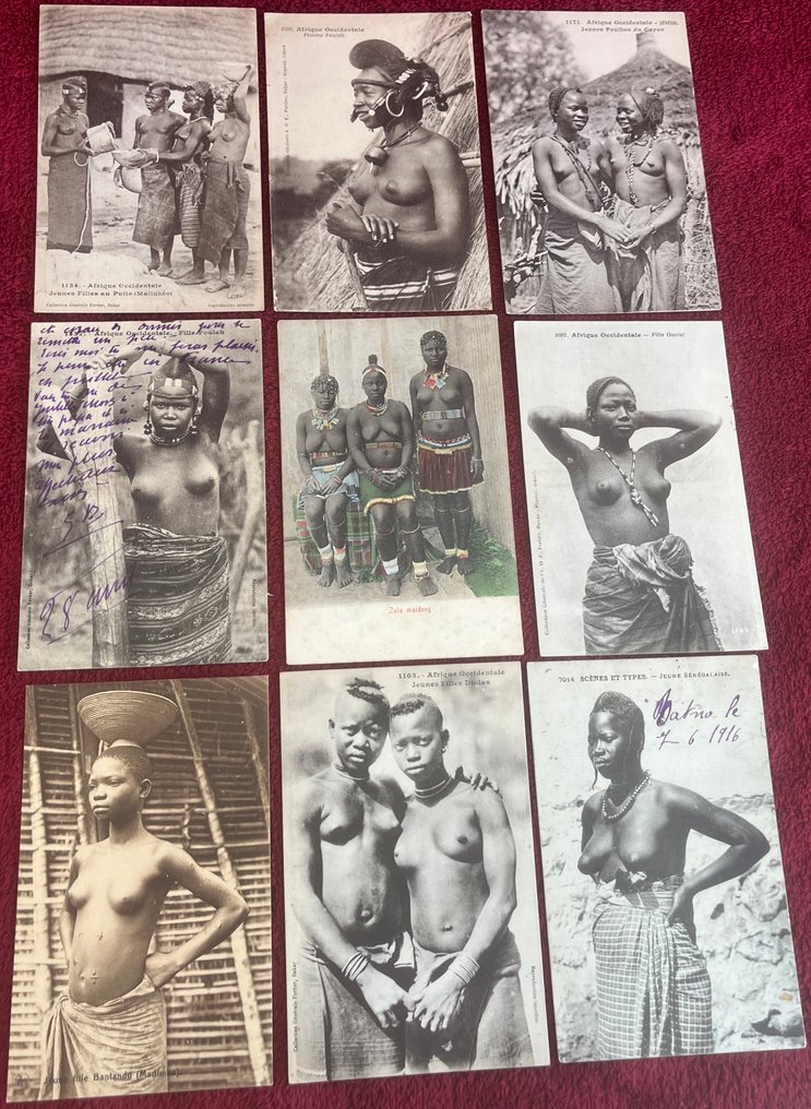 法國 - 裸體, 非洲 - 明信片 (50) - 1916-1934 #2.2
