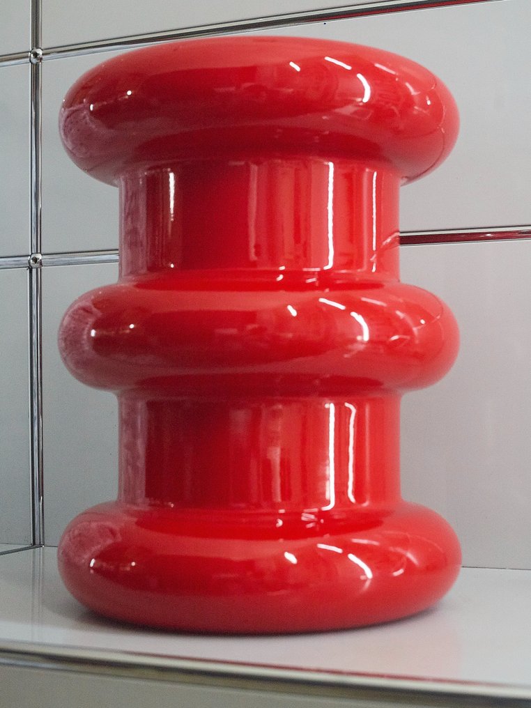Kartell - Ettore Sottsass - Σκαμνί - Pilastro - Κόκκινο - Πλαστικό #4.3