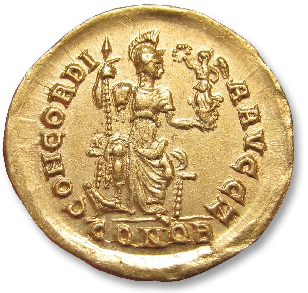 Impreiu Roman. Arcadius (AD 383-408). Solidus Constantinople mint, 7th officina (Z) 395-402 A.D. #1.2