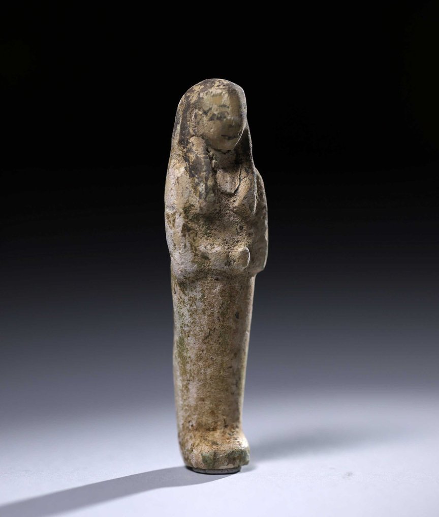 古代埃及，新帝國 Faience Shabti - 11.5 cm #2.1