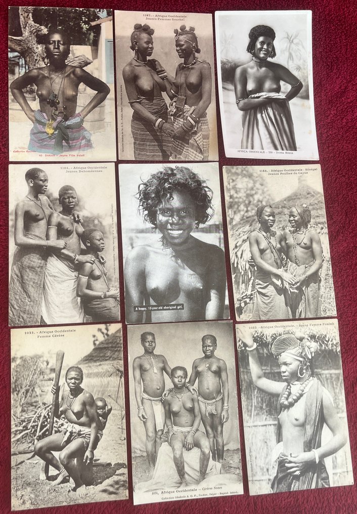 法國 - 裸體, 非洲 - 明信片 (50) - 1916-1934 #2.1