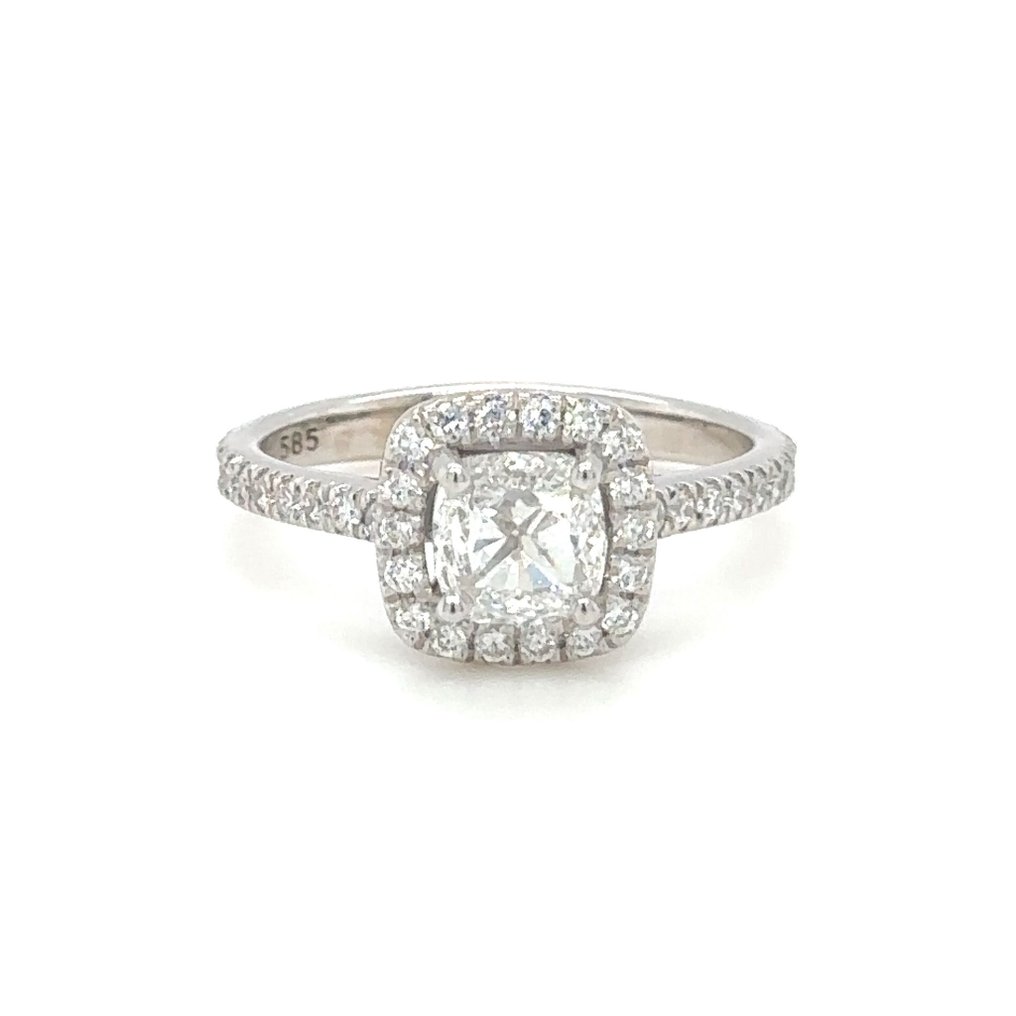 Ring Hvidguld Diamant  (Natur) - Diamant #1.1