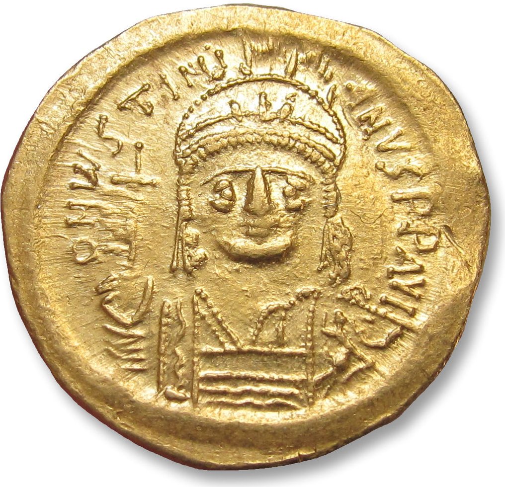 Imperium bizantyjskie. Justynian I (527-565 n.e.). Solidus Constantinople mint, 2nd or 6th officina (S) 545-565 A.D. #1.1
