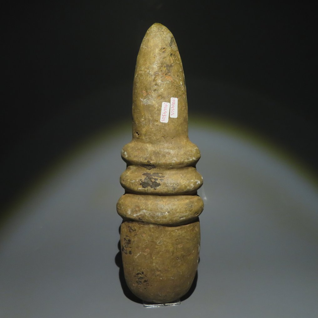 Neolithischen Stein Werkzeug. 3000-1500 v. Chr. 31 cm lang. Mit spanischer Importlizenz. #2.1
