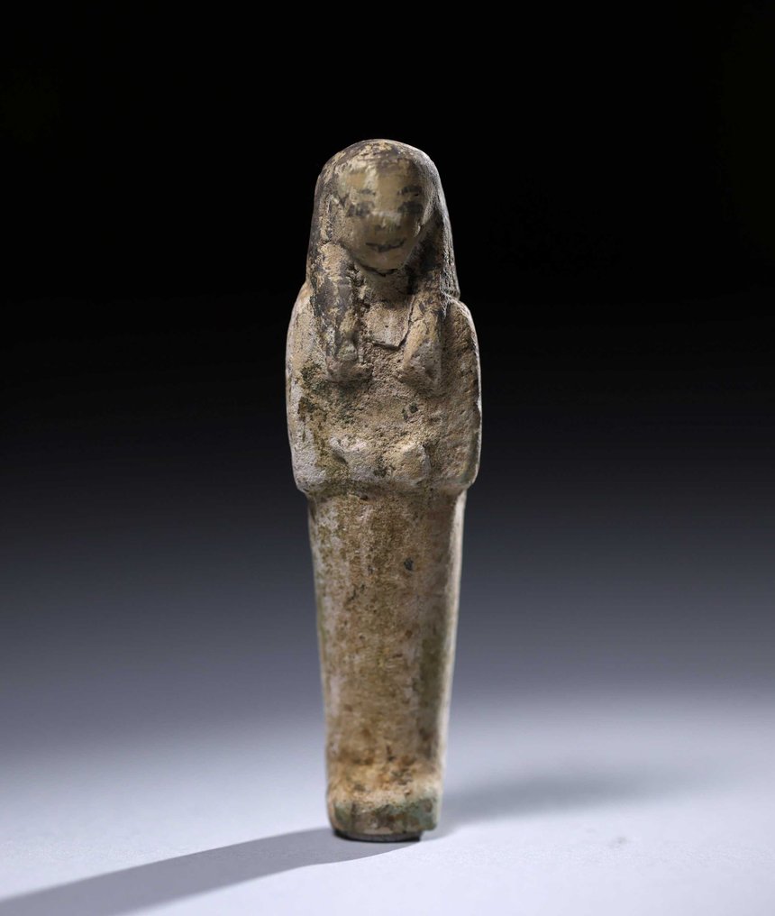 古代埃及，新帝國 Faience Shabti - 11.5 cm #1.1
