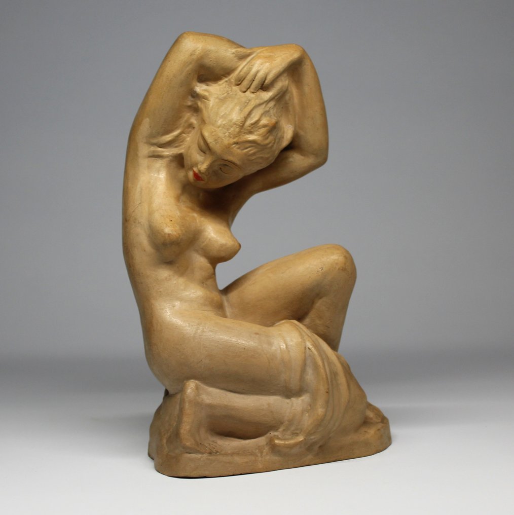Sculptură, Art deco woman - 26 cm - Ceramică #1.2