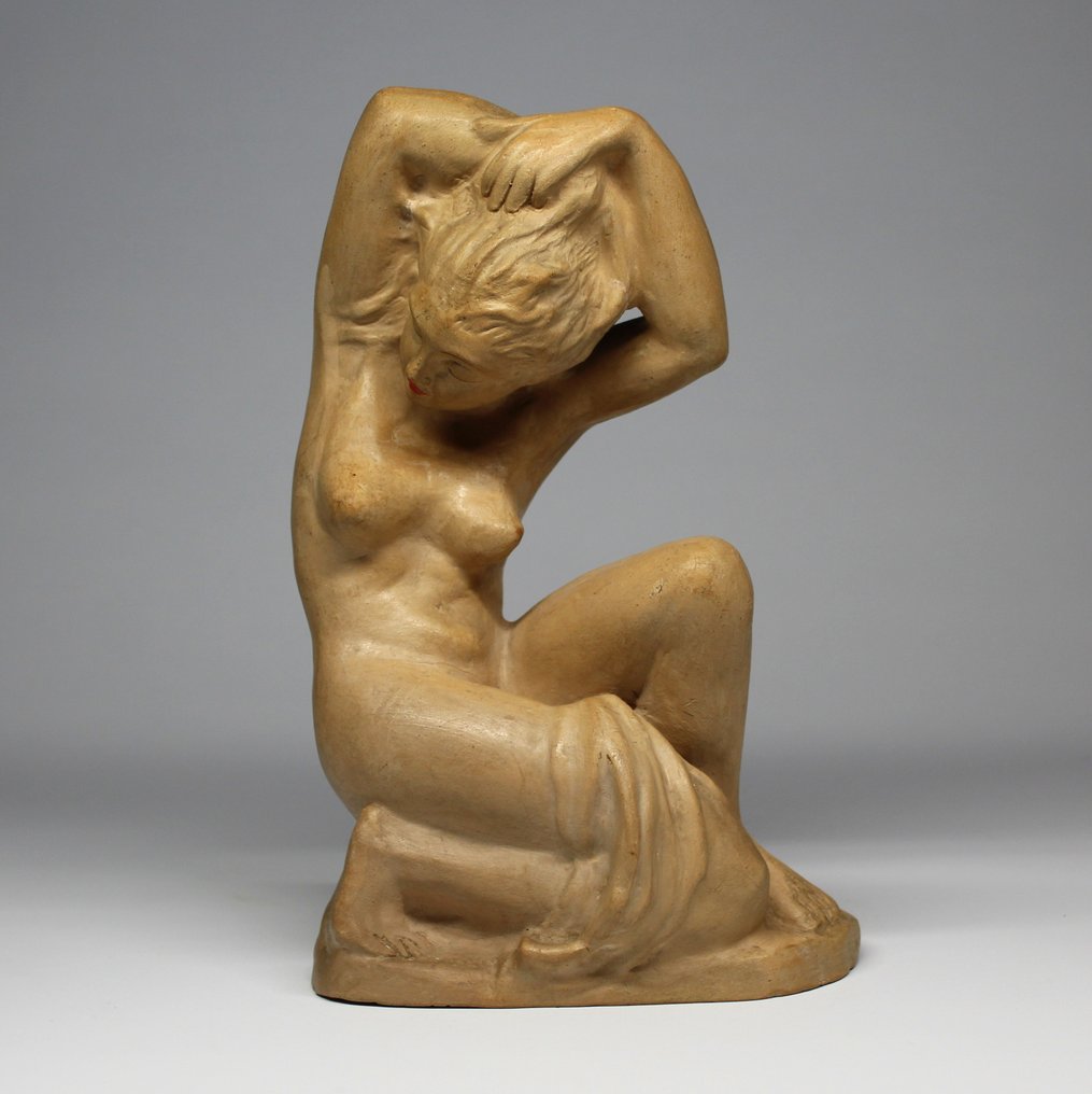 Sculptură, Art deco woman - 26 cm - Ceramică #1.1