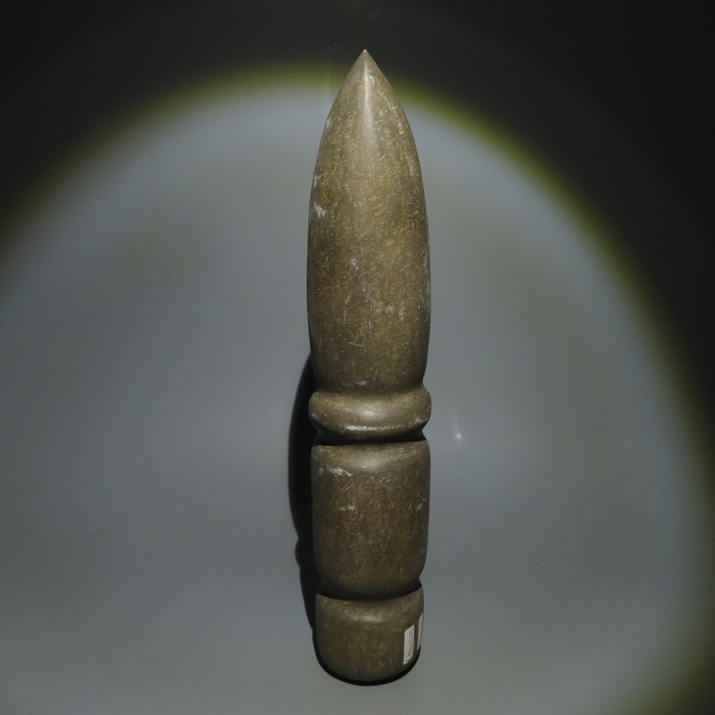 新石器时代 石头 工具。公元前 3000-1500 年。长 30.3 厘米。具有西班牙进口许可证。 #1.2