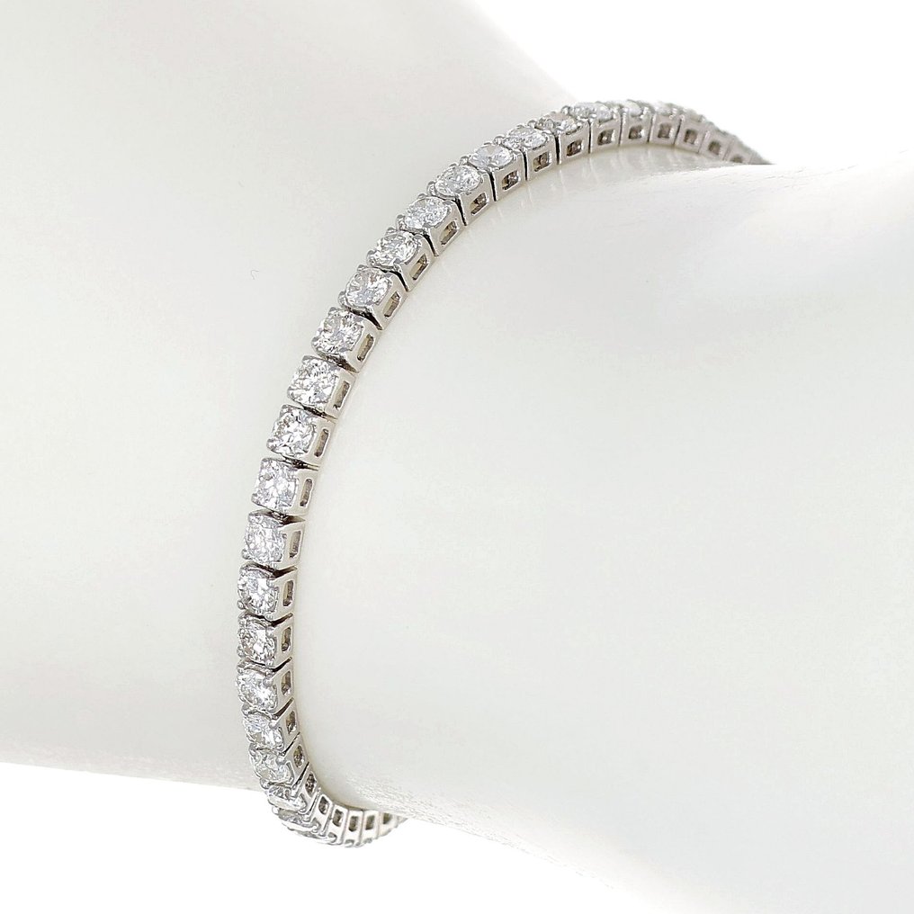 Bracelet - Or blanc  4.76ct. Diamant  #1.2