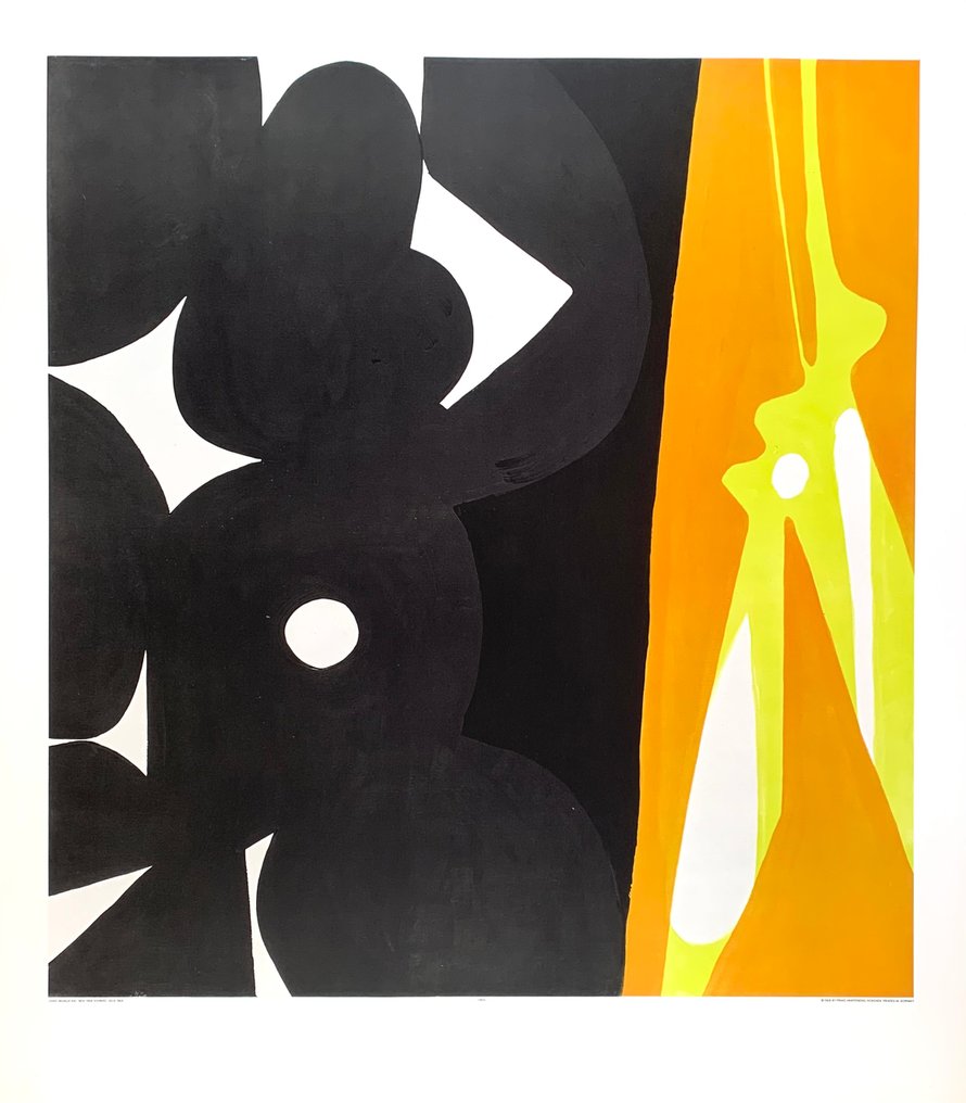 Ernst Wilhelm Nay - Black yellow - Collotype / Lichtdruck 60/70ies - 89 x 80 cm - Jaren 1960 #1.1