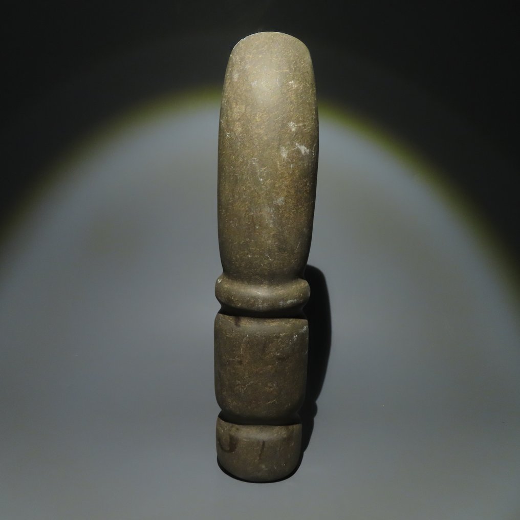 Neolithischen Stein Werkzeug. 3000-1500 v. Chr. 30,3 cm lang. Mit spanischer Importlizenz. #1.1