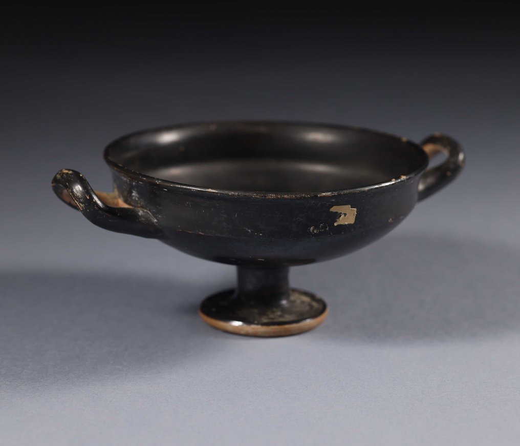 古希腊 阁楼 Kylix 釉面器皿。20 厘米宽 #3.1