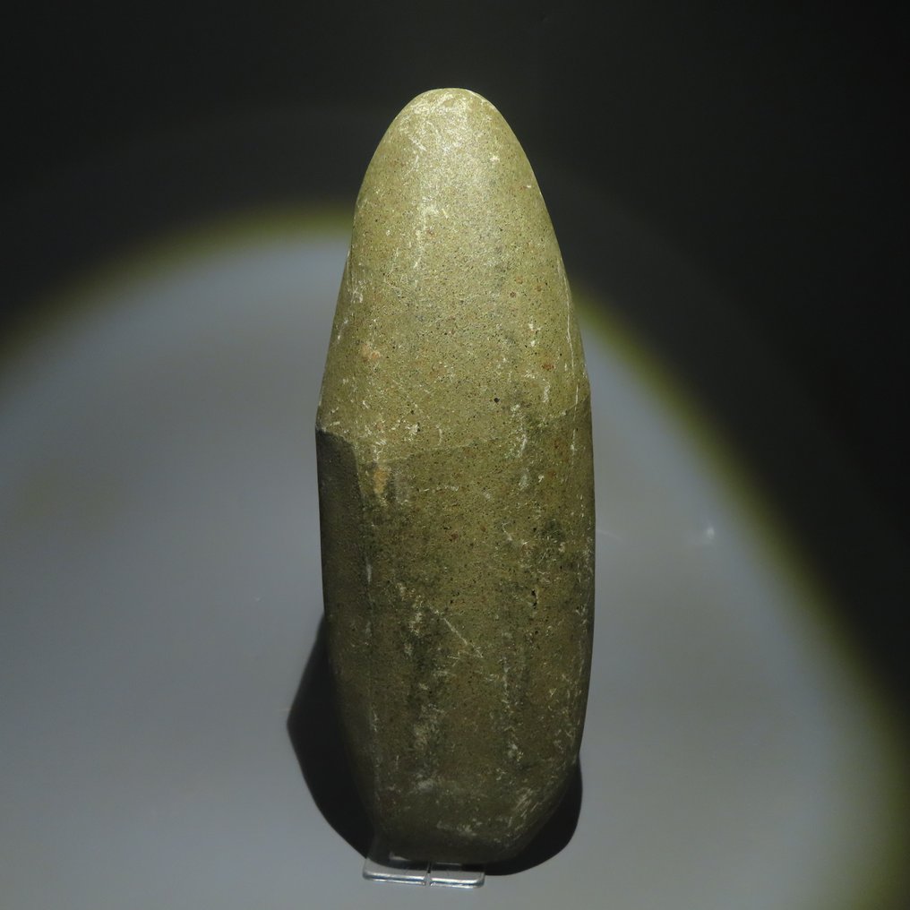 Neolitic Piatră Instrument. 3000-1500 î.Hr. 27 cm L. Cu licență de import spaniolă. #2.1