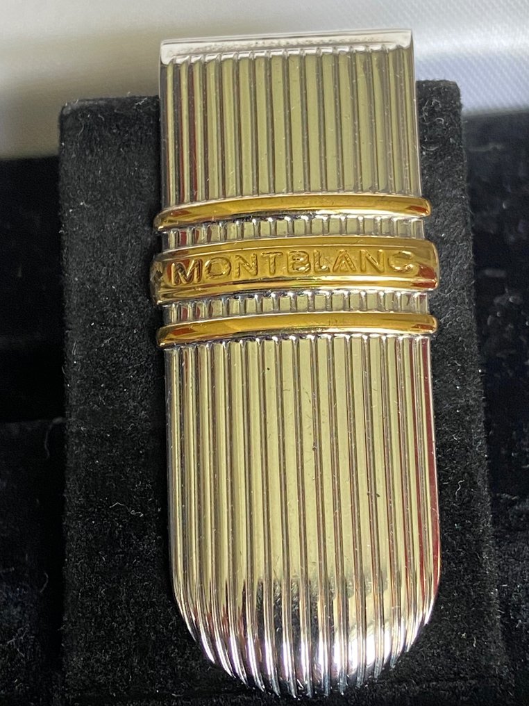 Montblanc - clip argento 925 placato oro new - Setelinpidike #1.2