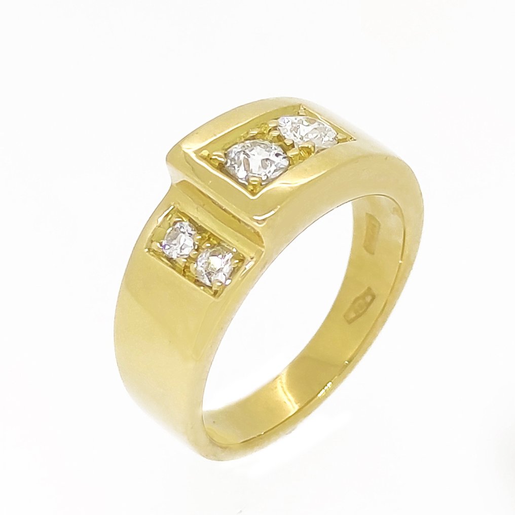 Inel - 18 ct. Aur galben Diamant  #2.1