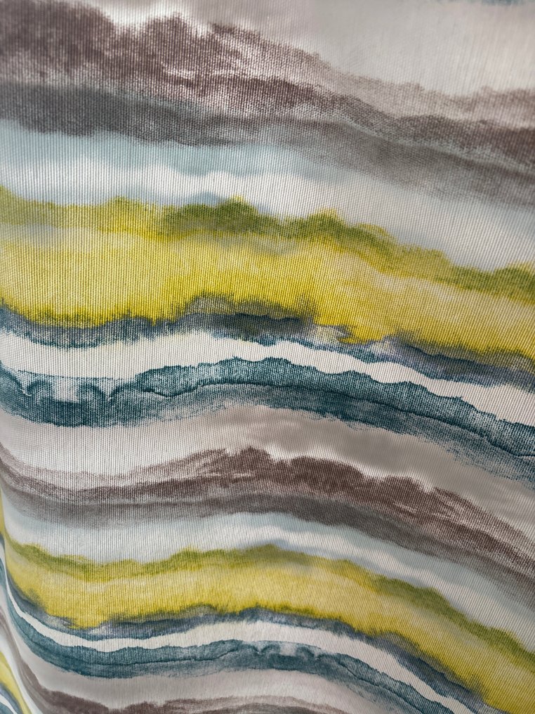 Αποκλειστικό ύφασμα Panama Cotton με σχέδιο Raja, οριζόντια, χρωματιστό. - Ύφασμα ταπετσαρίας - 300 cm - 280 cm #2.1