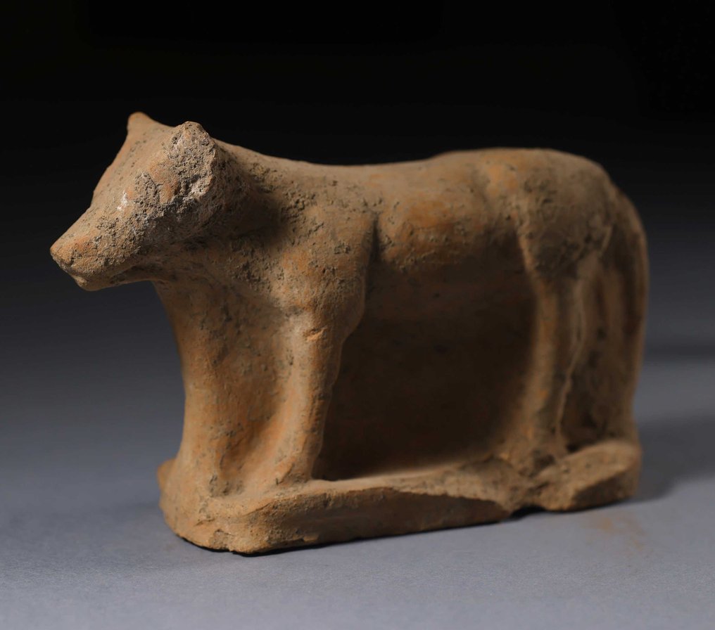 Etruski Terakota postać byka - 14.5 cm #1.2