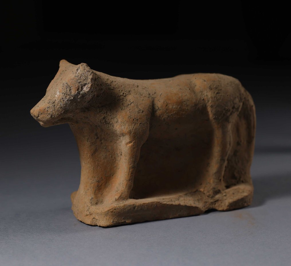 Etruski Terakota postać byka - 14.5 cm #1.1