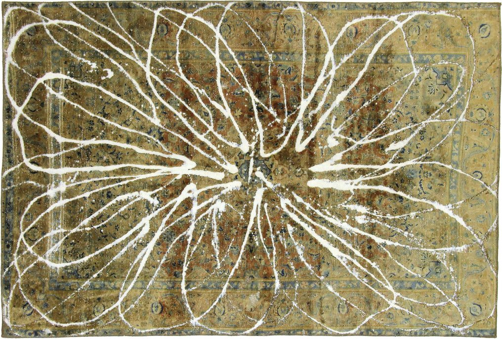 精美復古獨特畢卡索外觀 Jean Wash 波斯 - 小地毯 - 2.84 cm - 1.88 cm #1.2