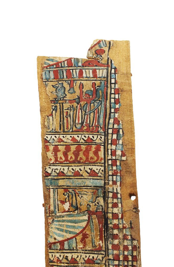 Det gamle Egypt, sen periode til romertiden Tre Gammelt egyptisk trepanel - 53 cm #3.1
