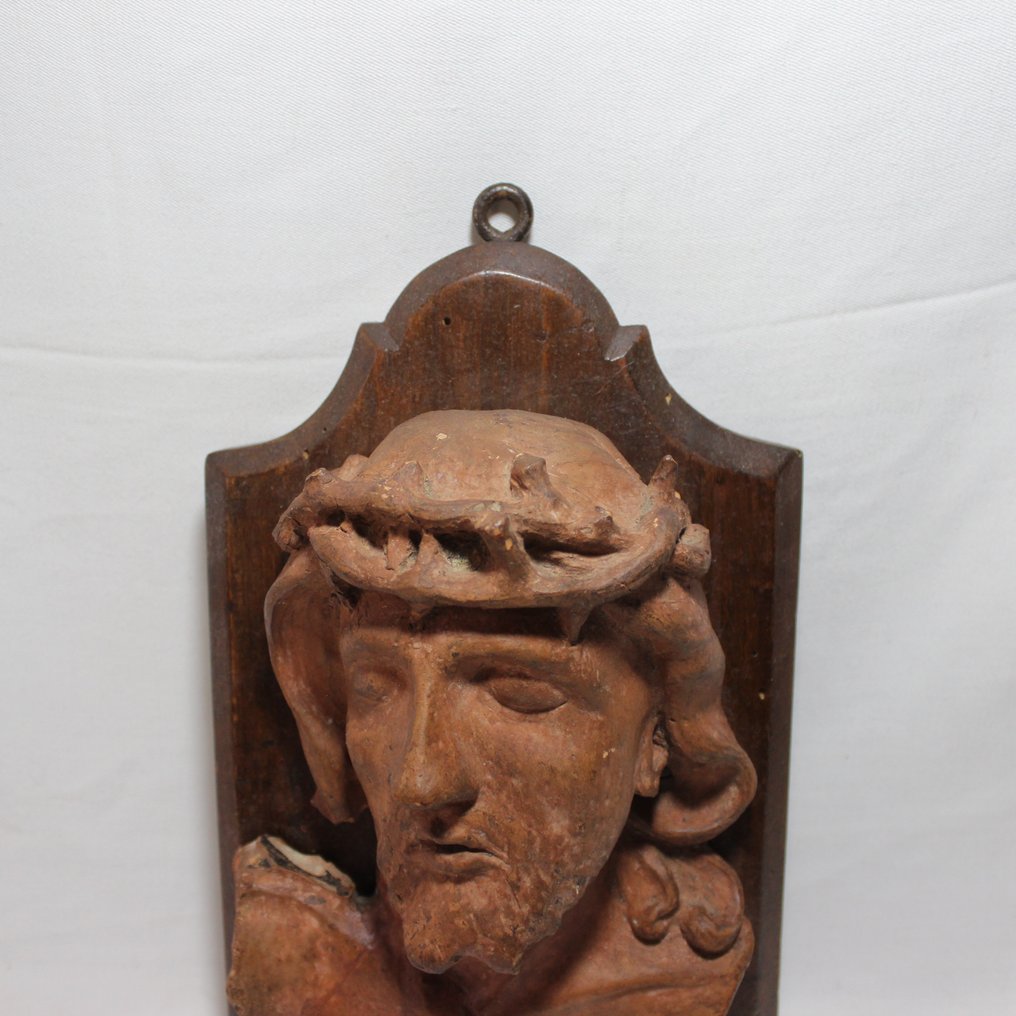 Rilievo, Ecce Homo - 21 cm - Terracotta #1.2