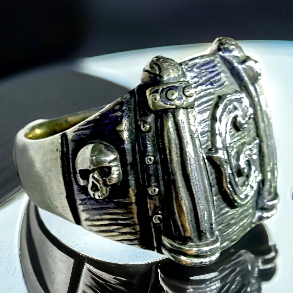Exclusive Silver Ring - Traditional Masonic Symbolism - Certified Italian Jewel  - Διόραμα - Ιταλία #3.2