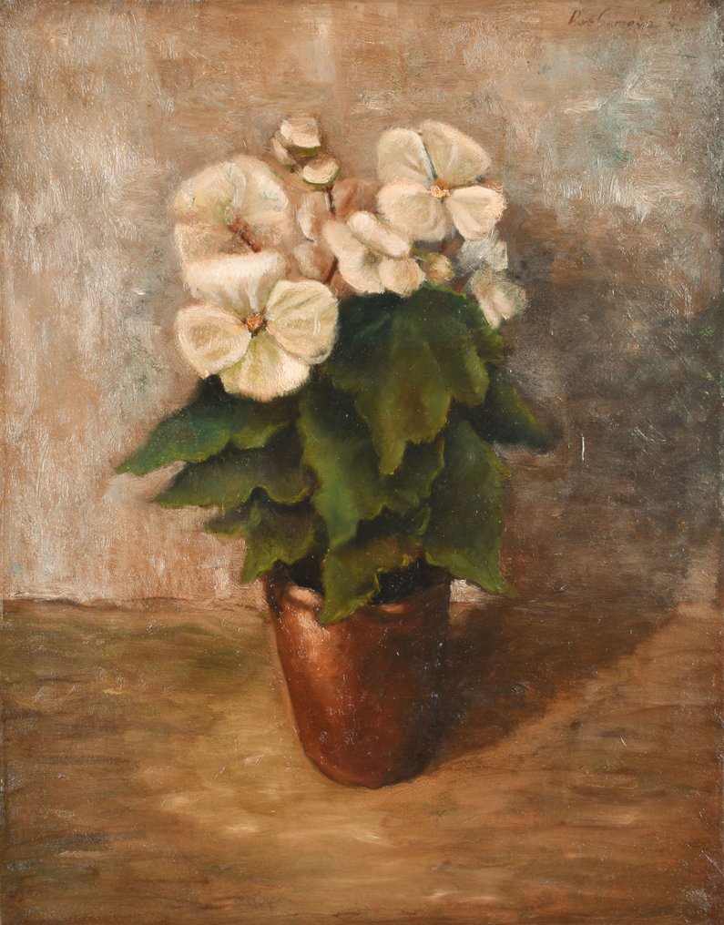 Ludolph Berkemeyer (1864-1931) - Still life with flower vase #1.1