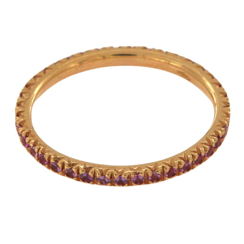 没有保留价 - Zoccai - 戒指 - 18K包金 玫瑰金 -  0.36ct. tw. 蓝宝石 #3.2