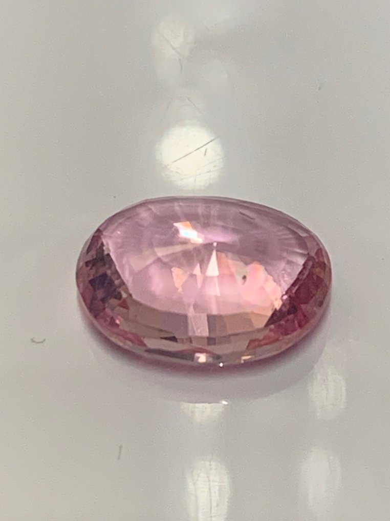 1 pcs Ροζ, Πορτοκαλί Ζαφείρι padparadscha - 2.51 ct - Ολλανδικό Εργαστήριο Πολύτιμων Λίθων (NEL) #1.0