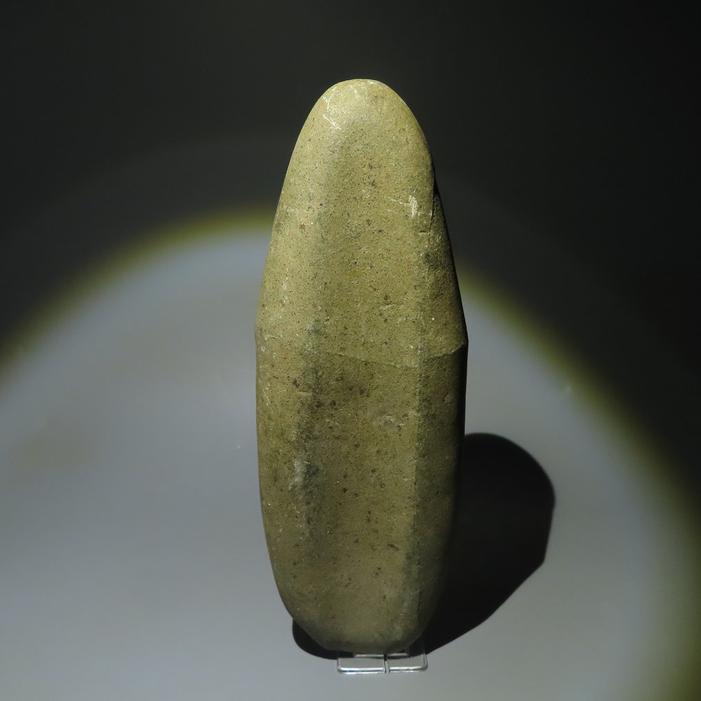 Neolit Kamień Narzędzie. 3000-1500 p.n.e. 27 cm L. Z hiszpańską licencją importową. #1.1